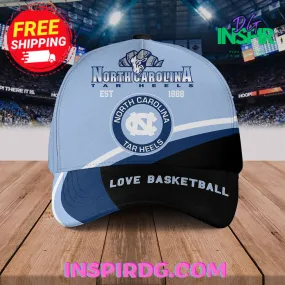 -North Carolina Tar Heels Love Basketball EST 1888 Cap