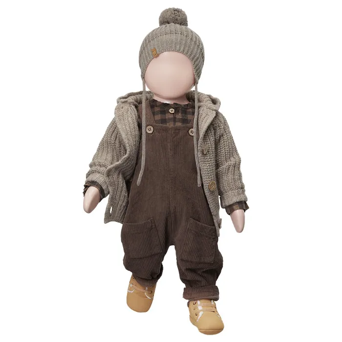 1+ In The Family Baby And Child Ross Hooded Jacket Taupe