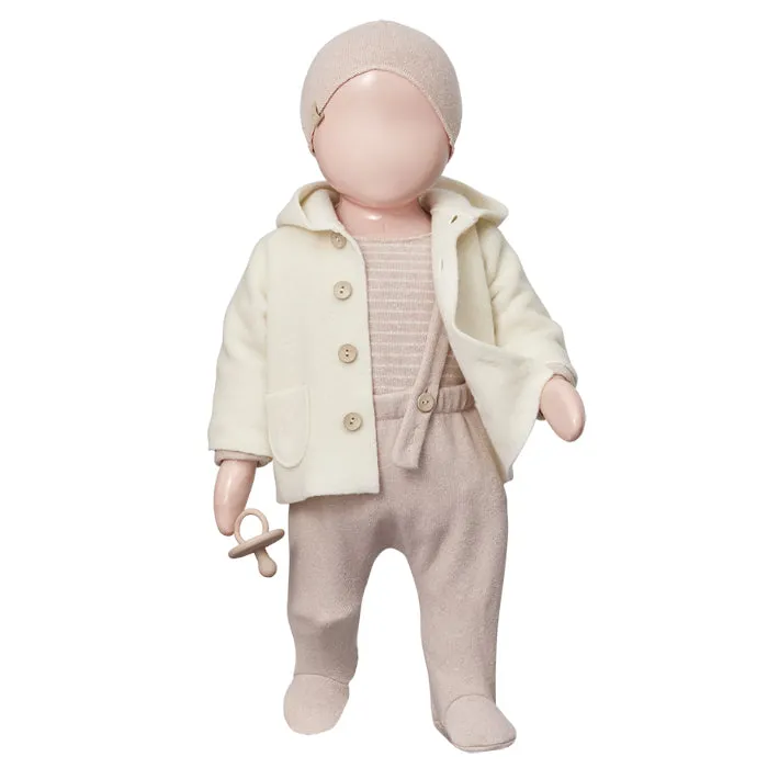 1+ In The Family Baby Ayala Hooded Jacket Ecru Cream