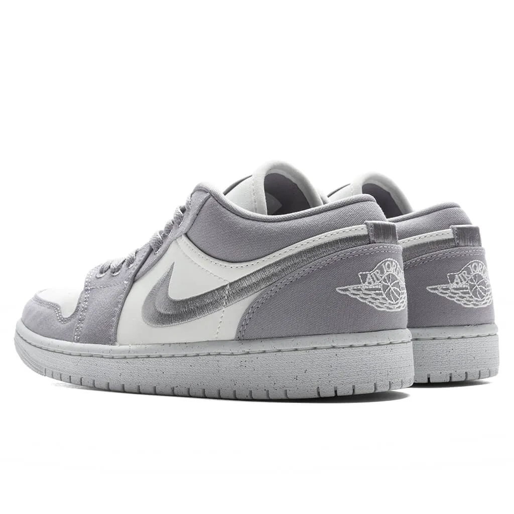 Air Jordan 1 Low SE Women's - Light Steel Grey/Sail/White