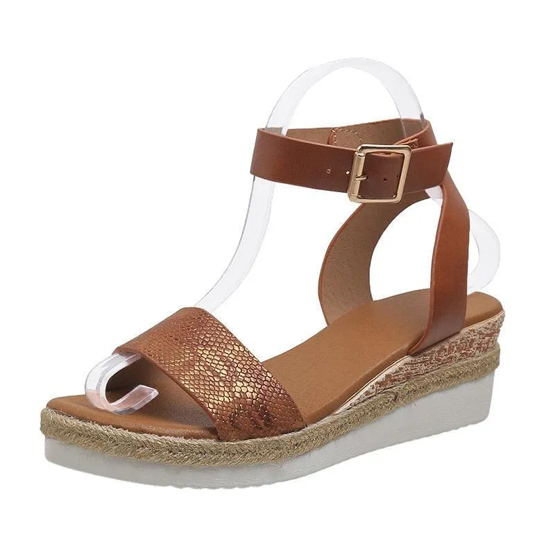 Ankle Strap Wedge Sandals