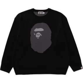 APE HEAD JACQUARD KNIT SWEATER MENS