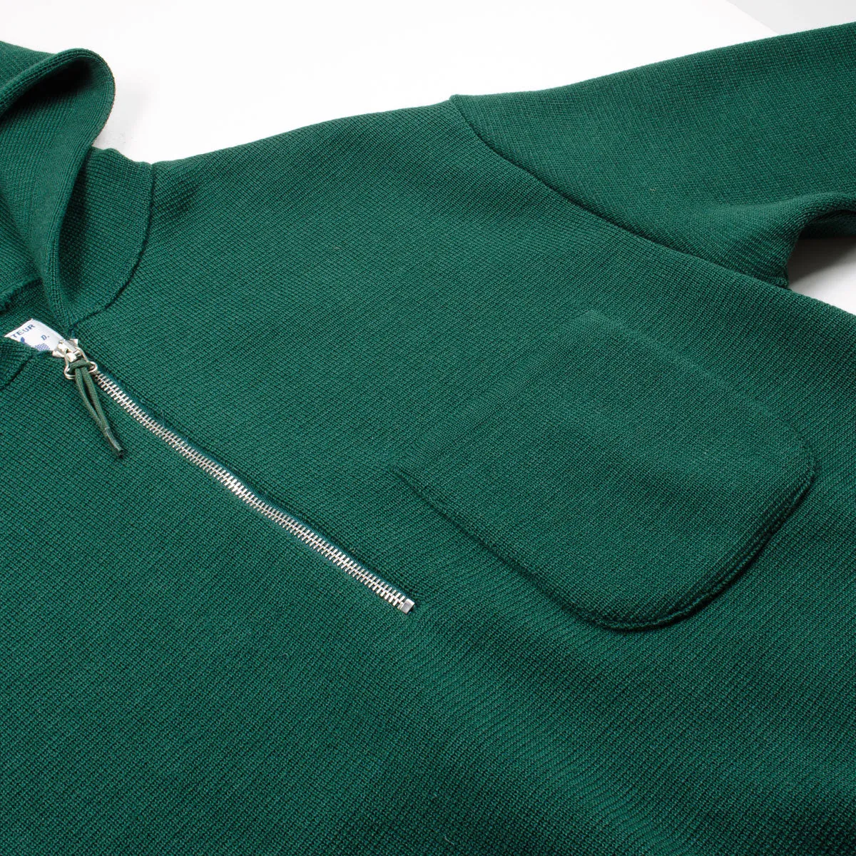 Arpenteur - Cosmo Hoodie - Green Wool Milano Knit