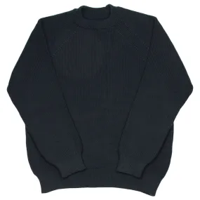 Arpenteur - Plano Merino Wool Rib Sweater - Midnight Blue