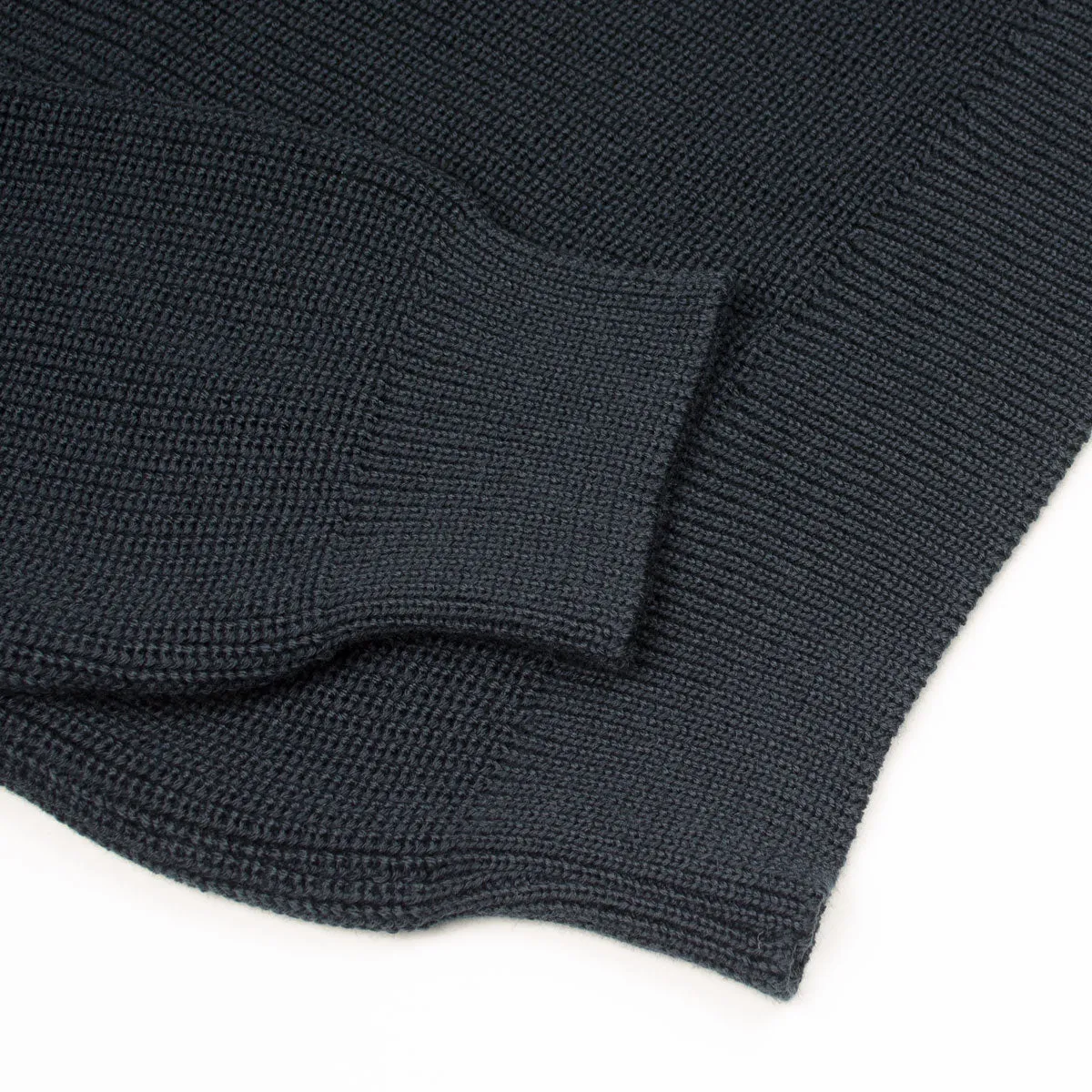 Arpenteur - Plano Merino Wool Rib Sweater - Midnight Blue