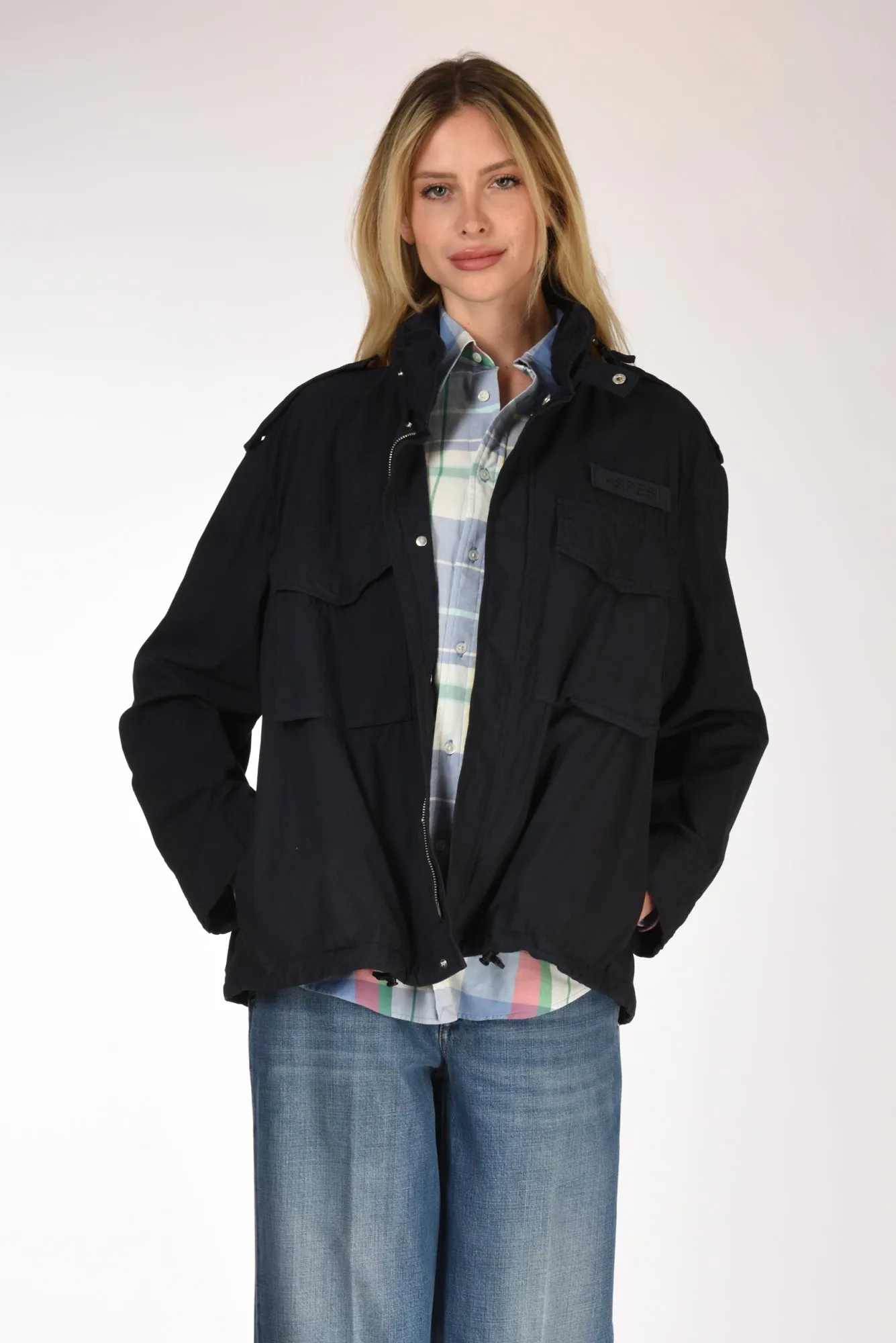 Aspesi Field Jacket Blu Donna