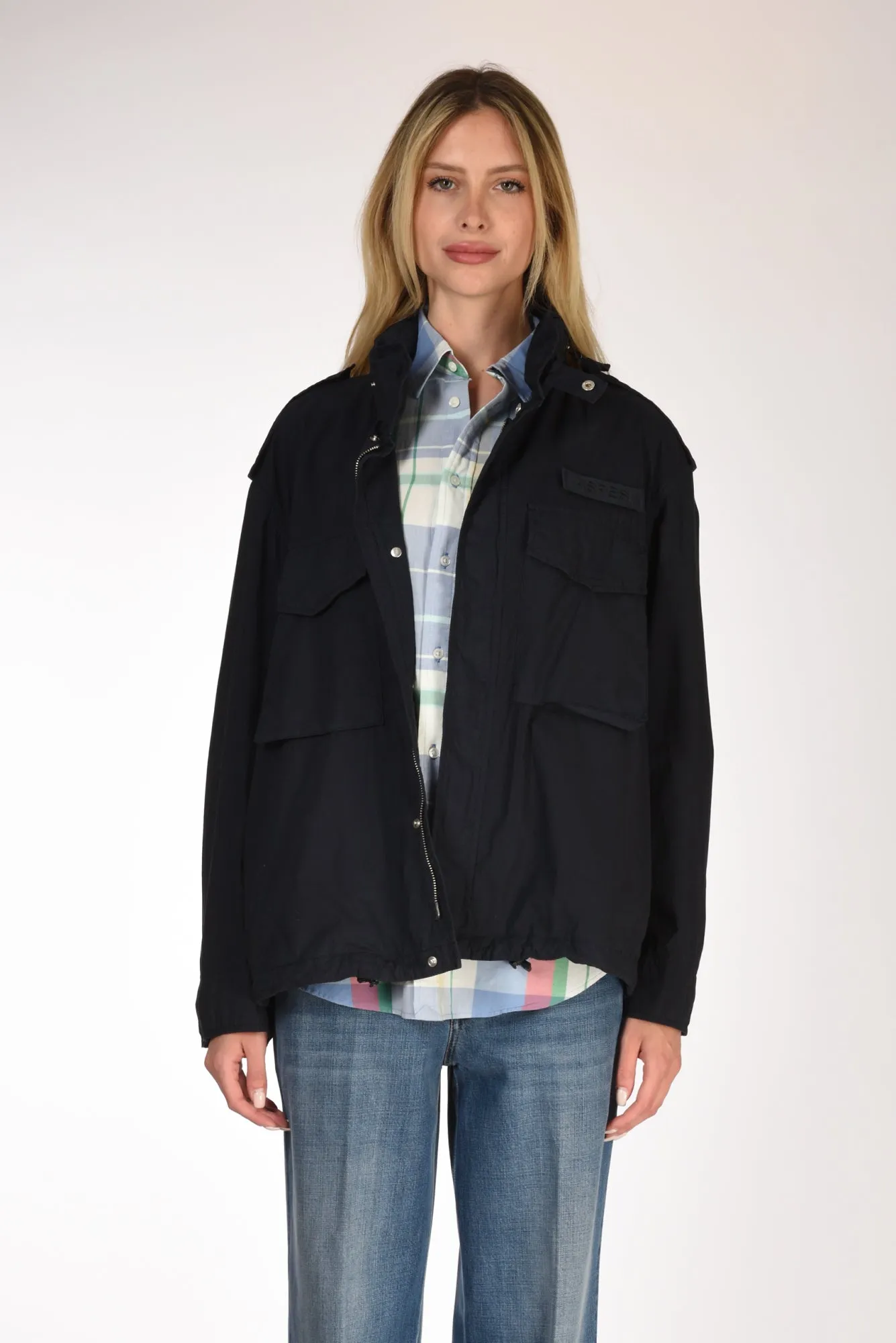 Aspesi Field Jacket Blu Donna