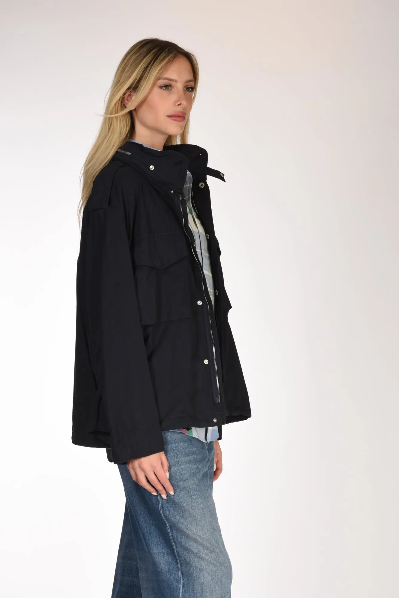 Aspesi Field Jacket Blu Donna