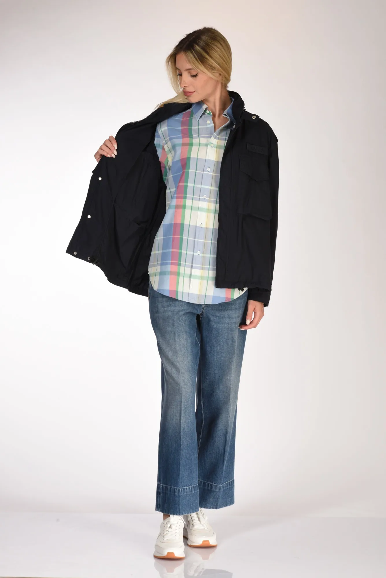 Aspesi Field Jacket Blu Donna