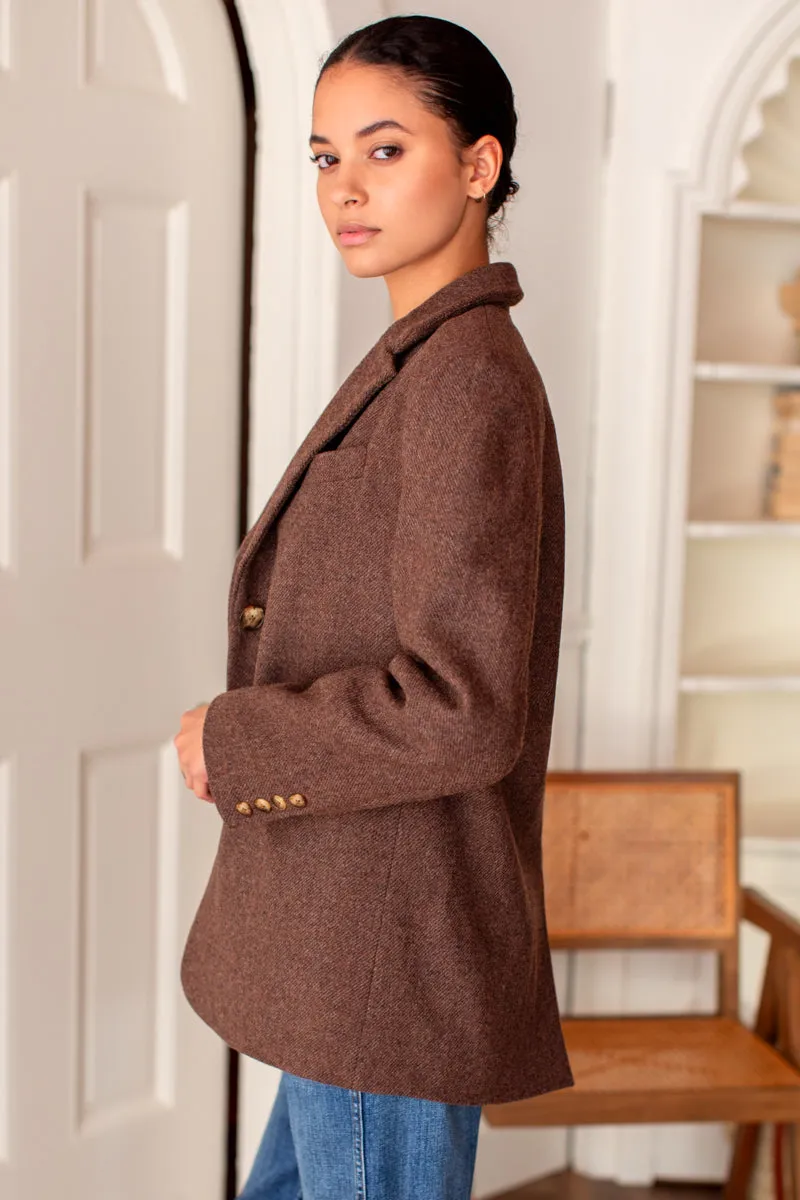 Atelier Blazer - Chestnut Wool Tweed