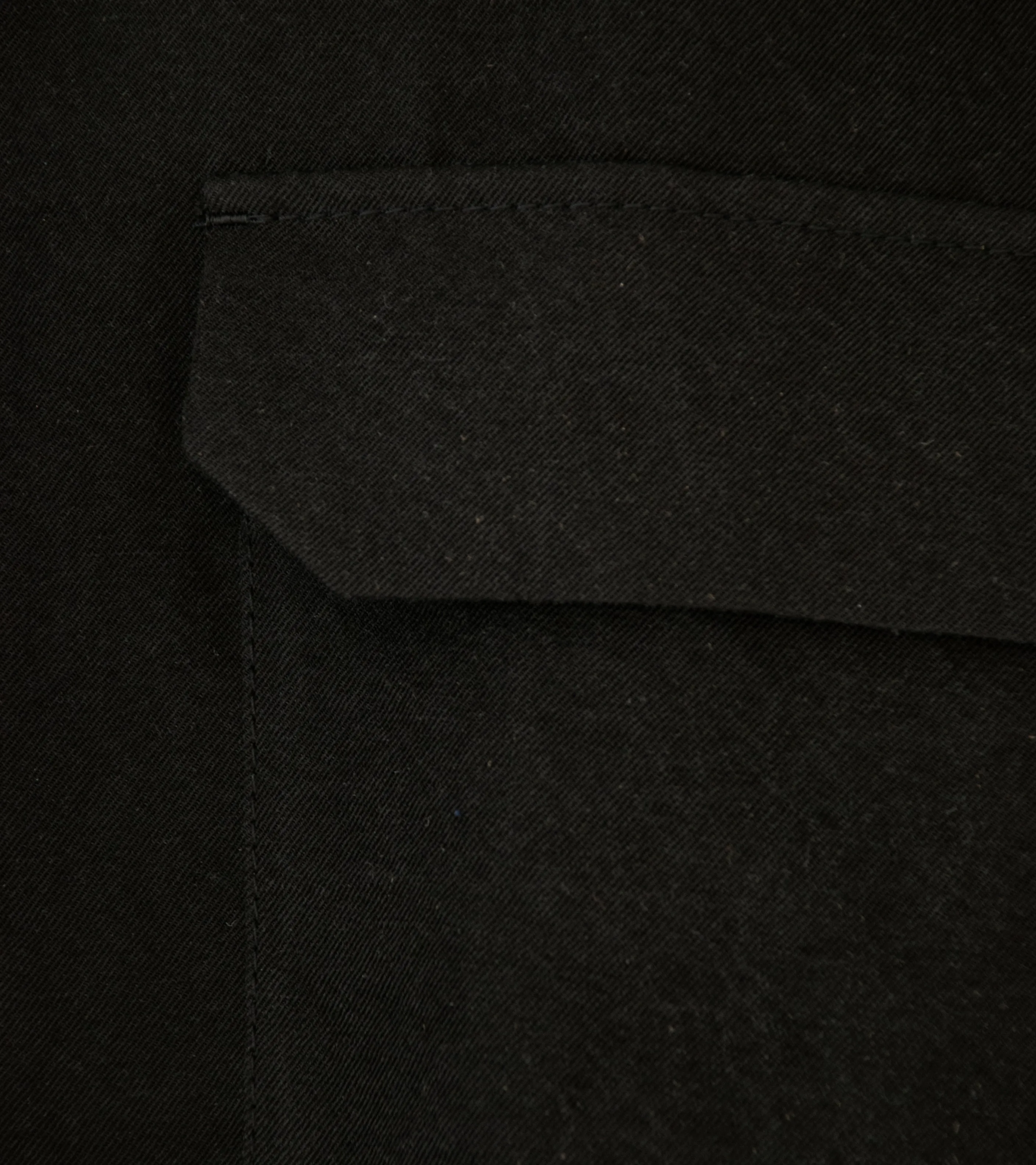 Aton 'CPO Shirt' (Black Nidom Silk Linen)