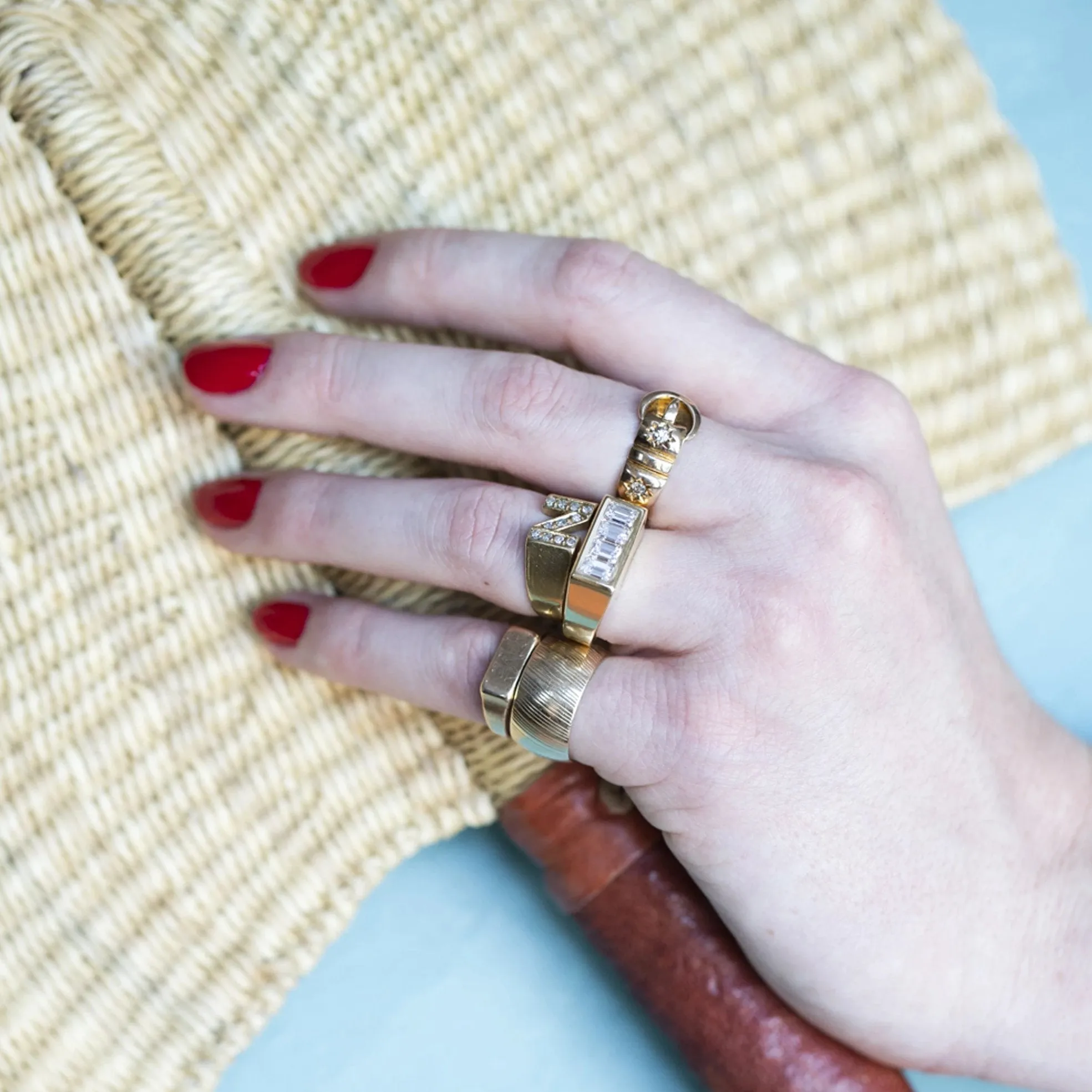 Baby Block Signet Ring