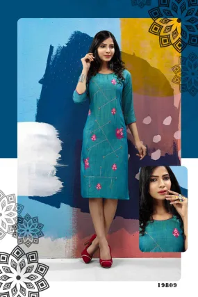 Bandhani Palace Launched Popcorn Vol 2 Rayon Daily Wear Kurtis Collection