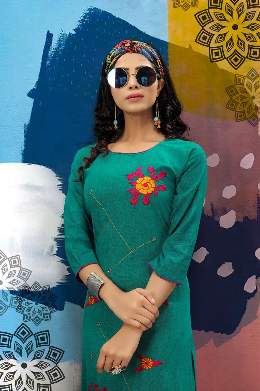 Bandhani Palace Launched Popcorn Vol 2 Rayon Daily Wear Kurtis Collection