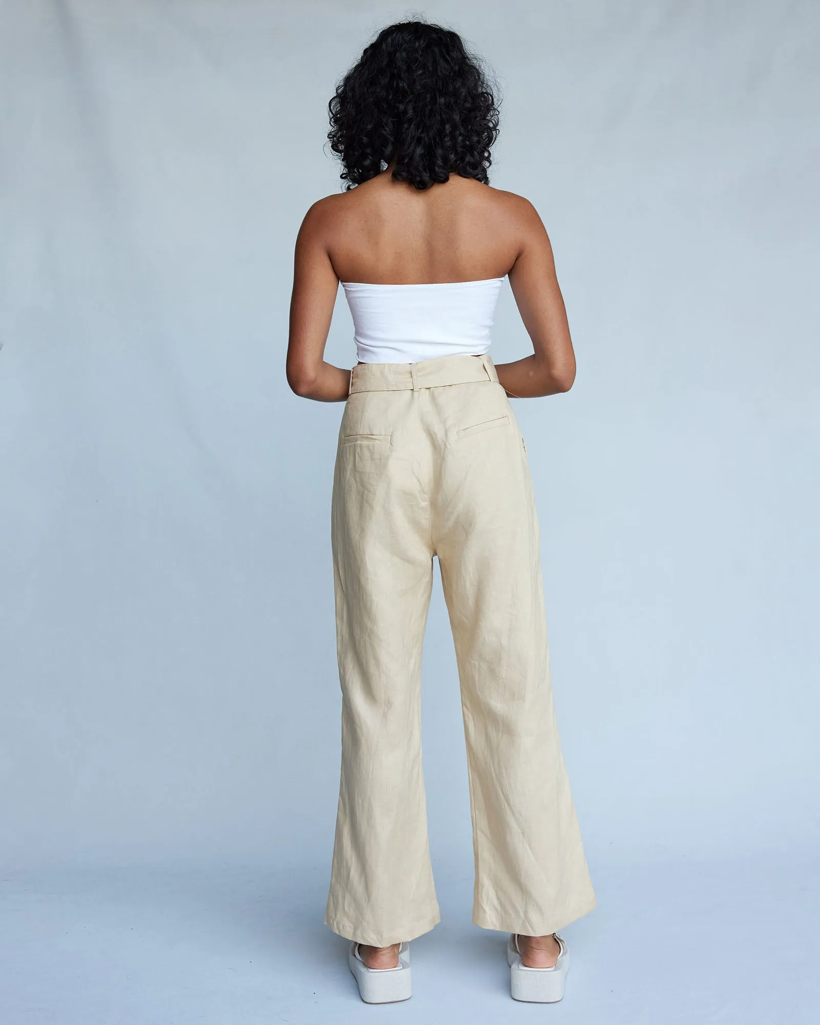 Banksia Linen Pant - Sand