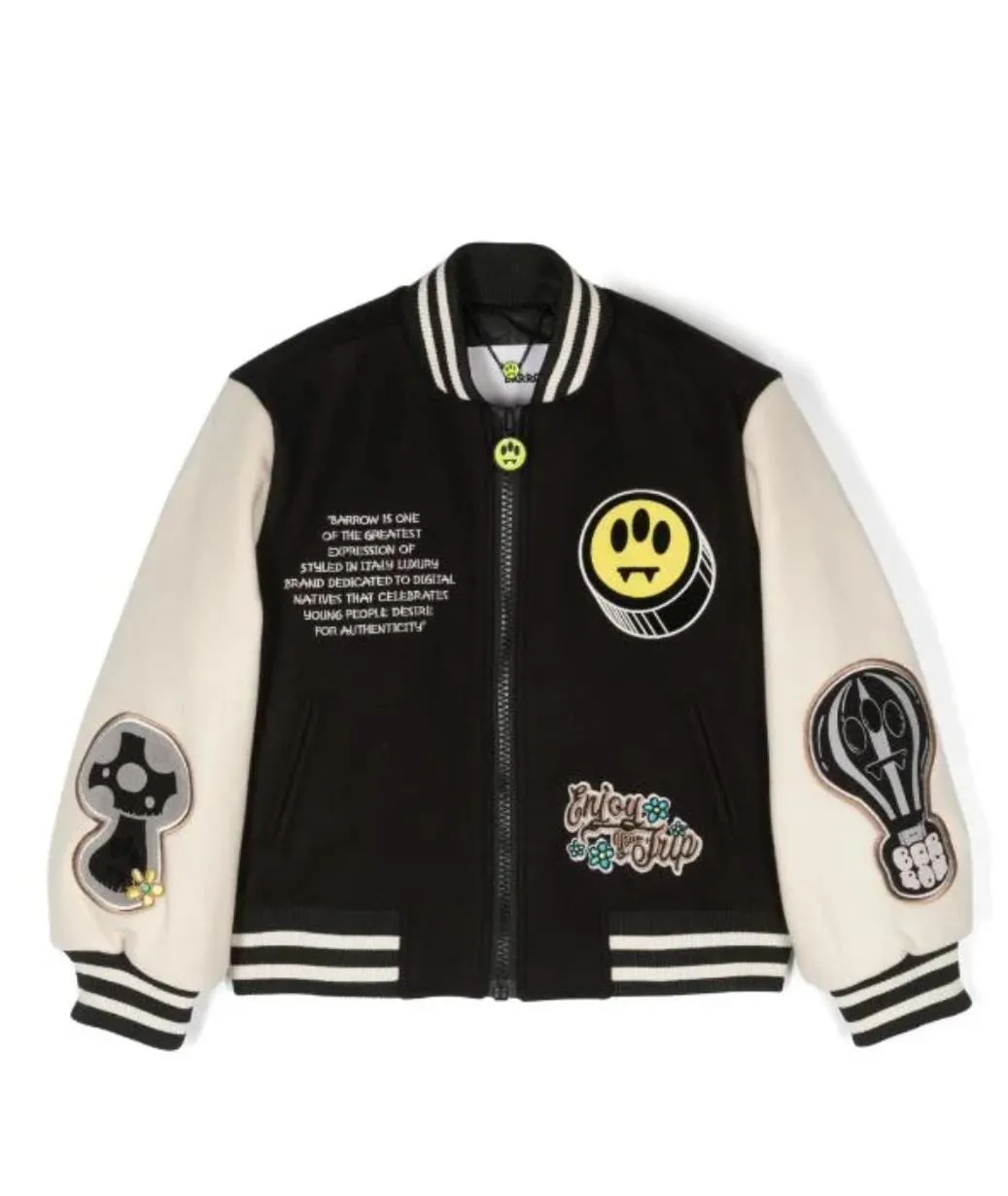 Barrow Jacket College Patches Black