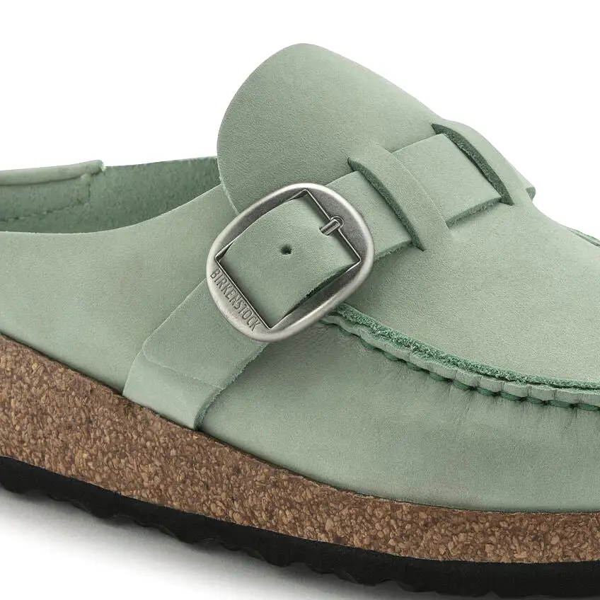 Birkenstock Women's Buckley Nubuck Leather (Matcha - Narrow Fit)