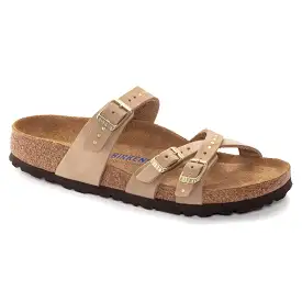 Birkenstock Women's Franca Soft Footbed Nubuck Leather (Sandcastle)