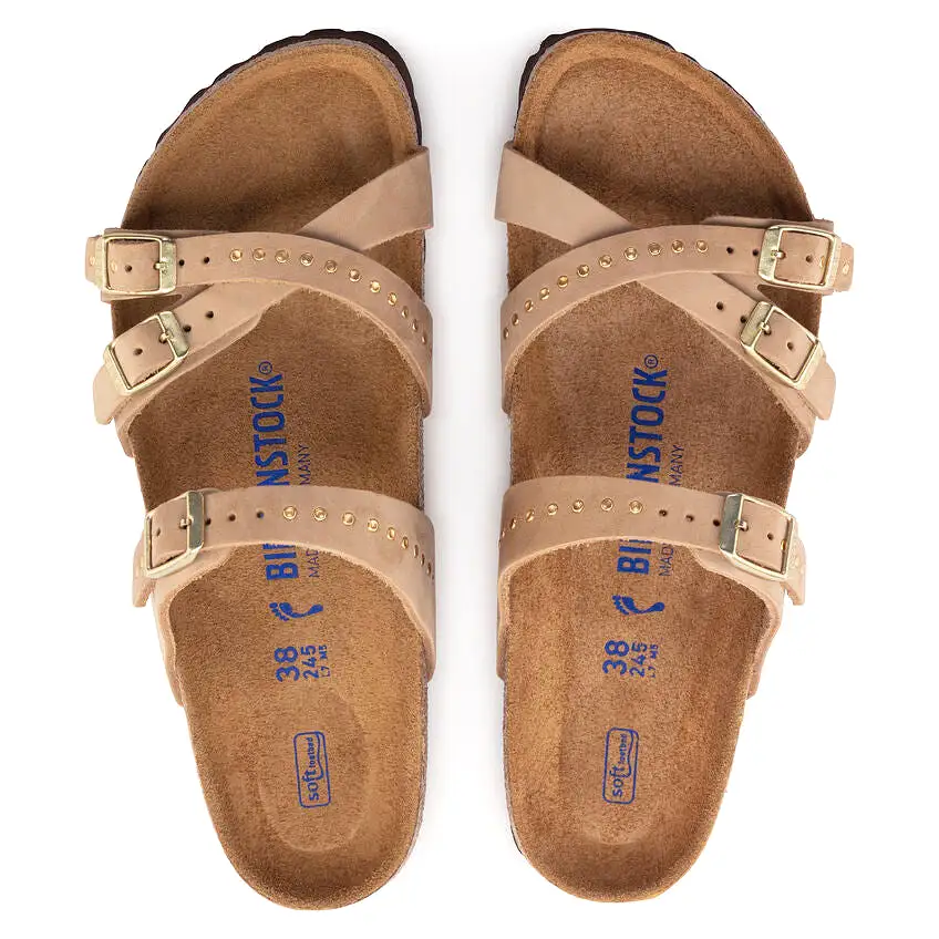 Birkenstock Women's Franca Soft Footbed Nubuck Leather (Sandcastle)