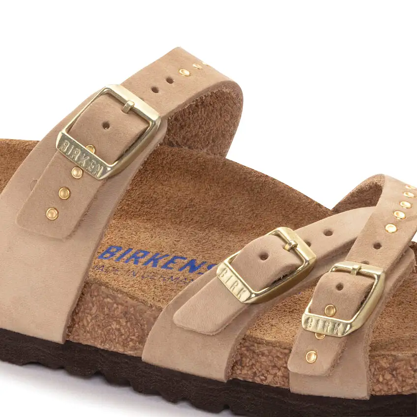 Birkenstock Women's Franca Soft Footbed Nubuck Leather (Sandcastle)