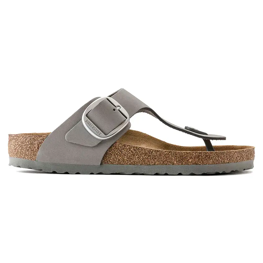 Birkenstock Women's Gizeh Big Buckle Nubuck Leather (Dove Gray)