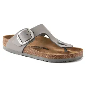 Birkenstock Women's Gizeh Big Buckle Nubuck Leather (Dove Gray)