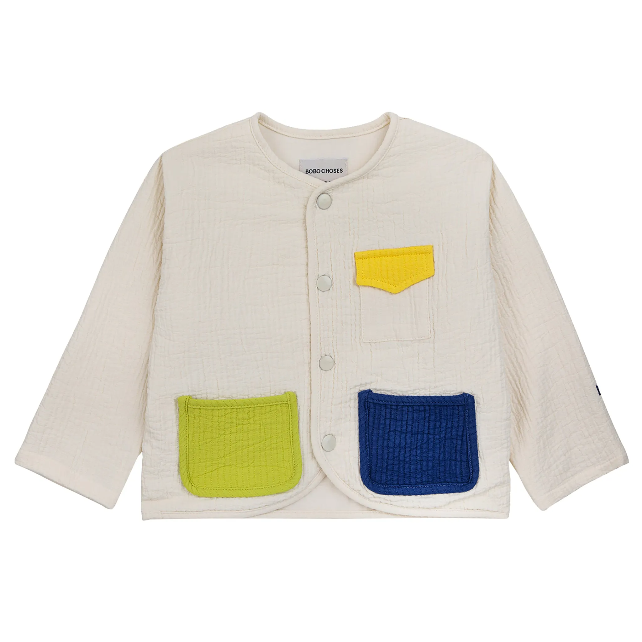 Bobo Choses Baby Colourblock Jacket Cream