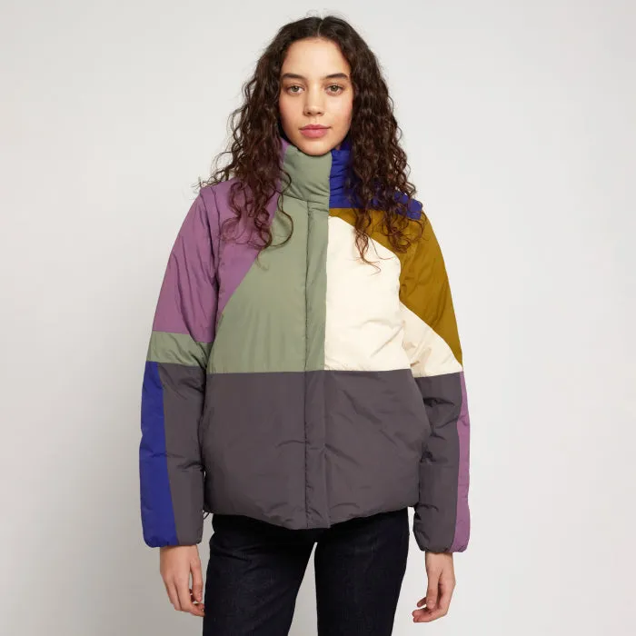 Bobo Choses Woman Landscape Colour Block Puffer Jacket Multicolour