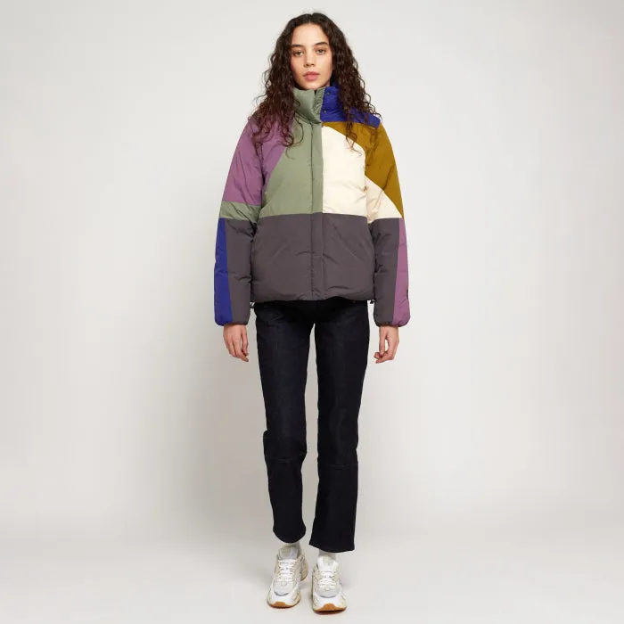 Bobo Choses Woman Landscape Colour Block Puffer Jacket Multicolour