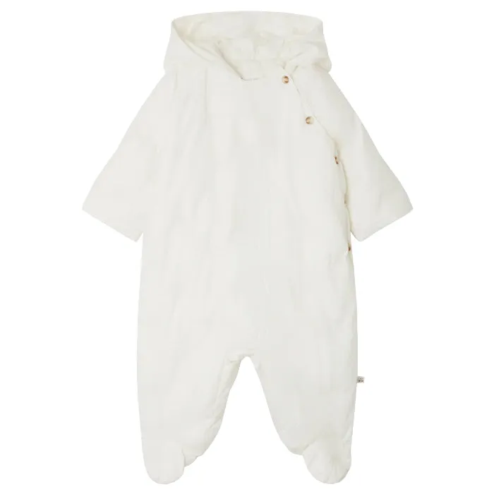 Bonpoint Baby Carmelo Snowsuit Milk White