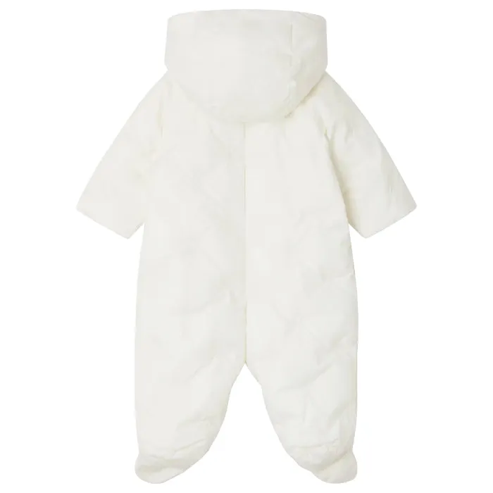 Bonpoint Baby Carmelo Snowsuit Milk White