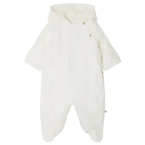 Bonpoint Baby Carmelo Snowsuit Milk White