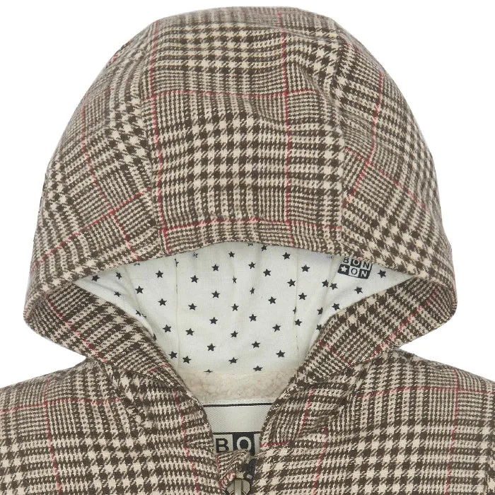 Bonton Baby Balloon Jacket British Brown Checks