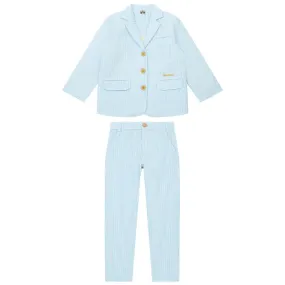 Bonton Child Féroé/Gus Suit Blue Stripes