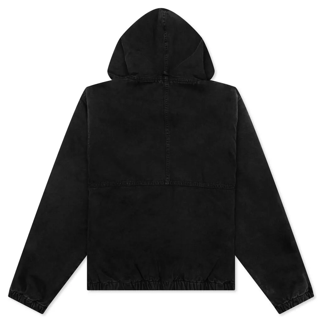 Canvas Insulated Work Jacket - Black