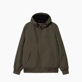 CARHARTT WIP HOODED SAIL JACKET CYPRESS & BLACK - I028436