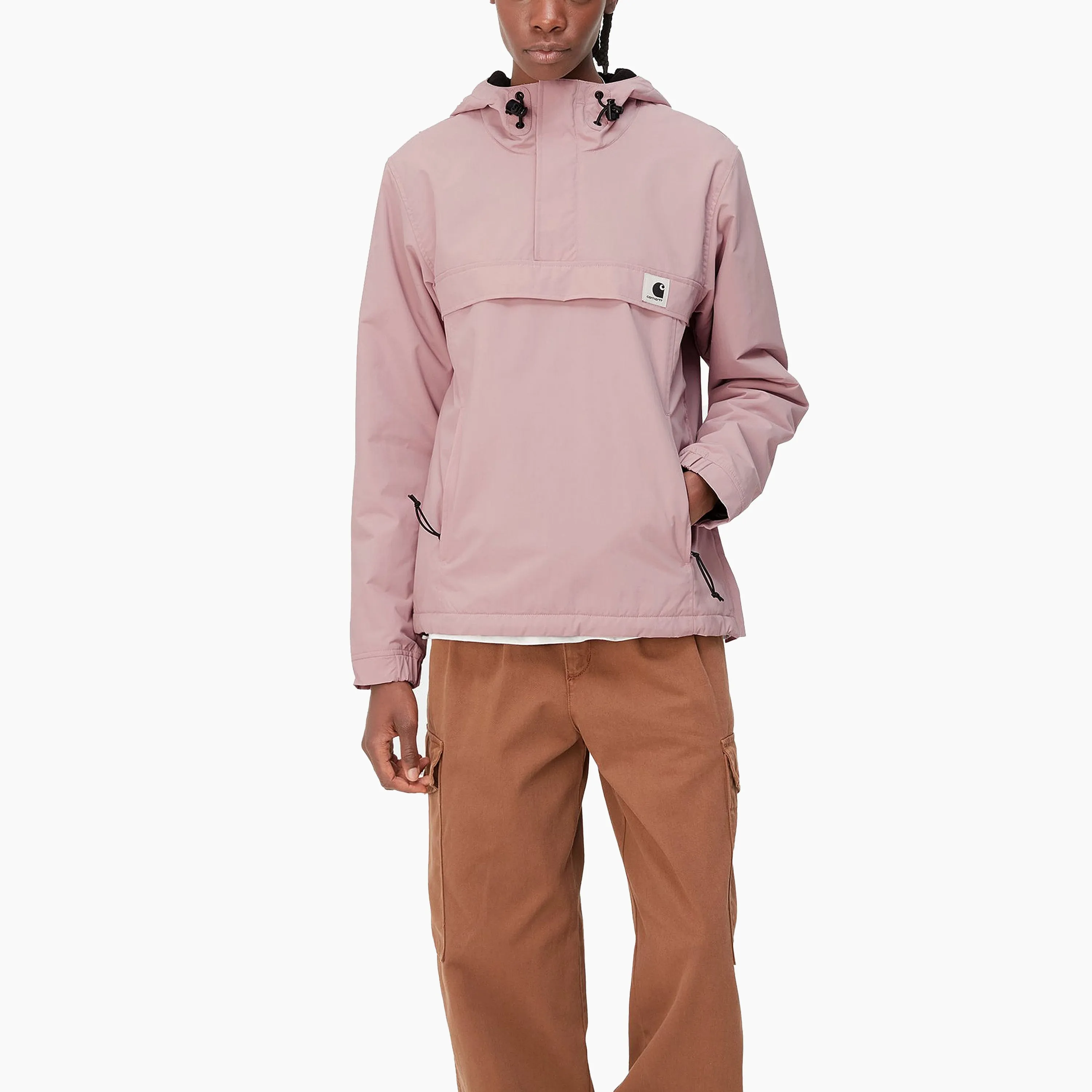 CARHARTT WIP W' NIMBUS PULLOVER JACKET GLASSY PINK - I003212