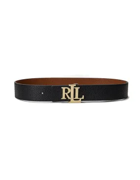 Cintura Lauren by Ralph Lauren donna 412912040 nero cuoio