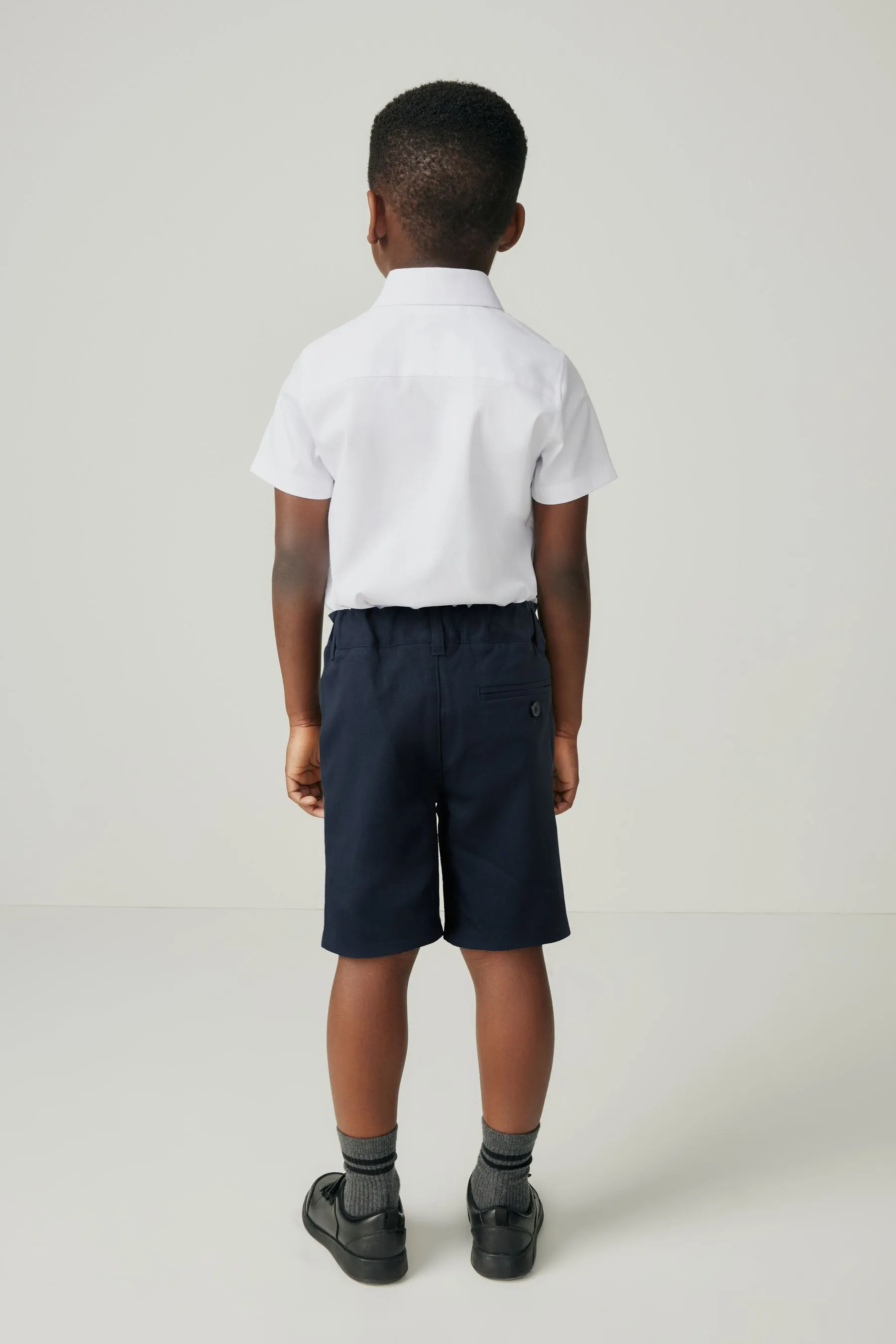 Clarks Navy Pull On Waist School Shorts