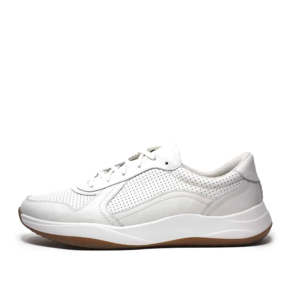 Clarks Sift Speed White Leather