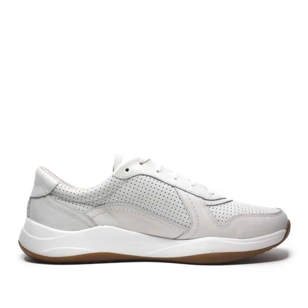 Clarks Sift Speed White Leather