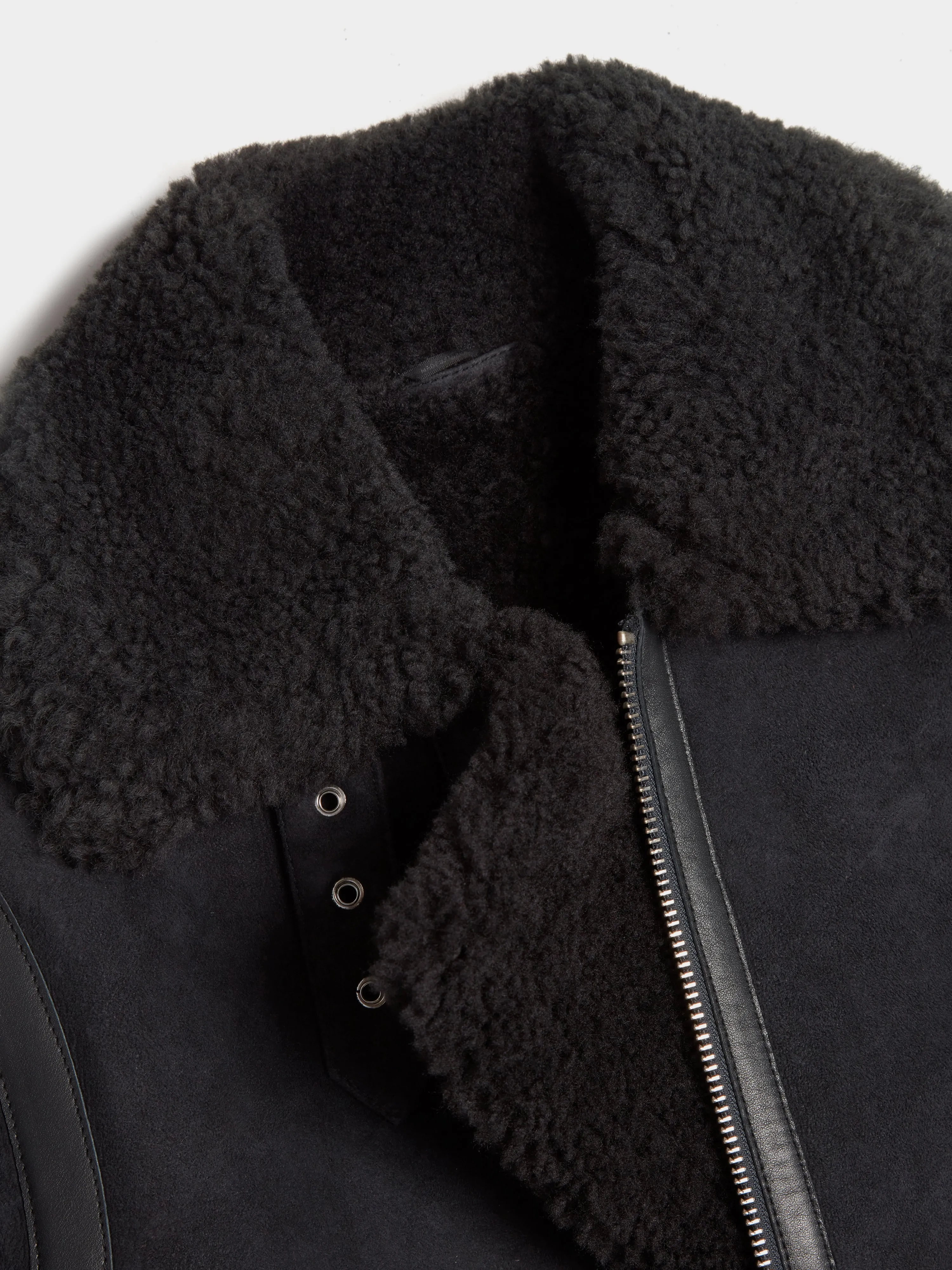 Classic Shearling Jacket, Ash Grey