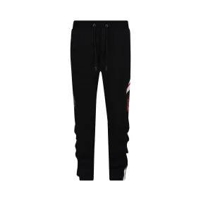 COOGI Sweater Pieced Fleece Jogger - Red-Black