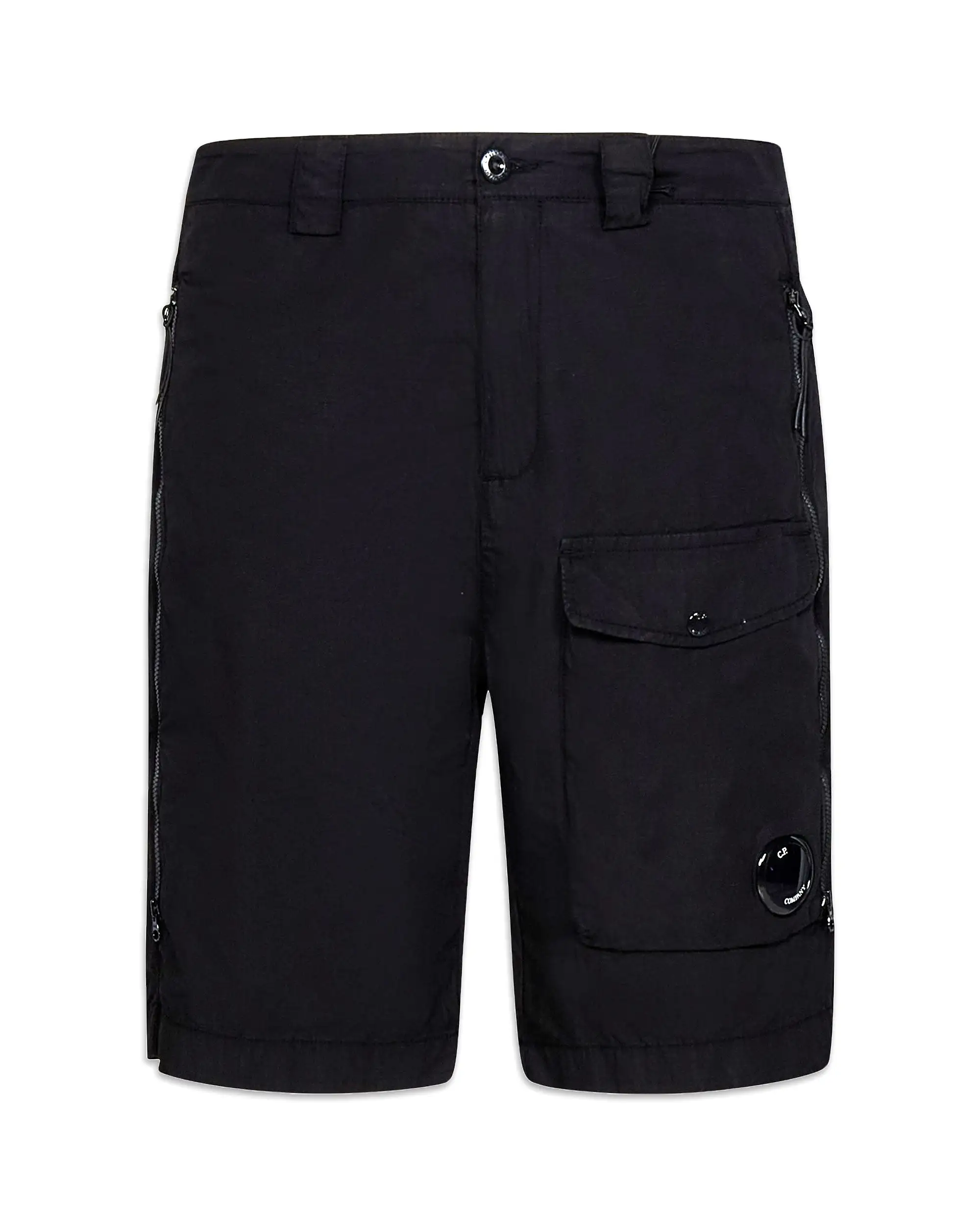 CP Company Bermuda Rip-Stop Utility Shorts Nero