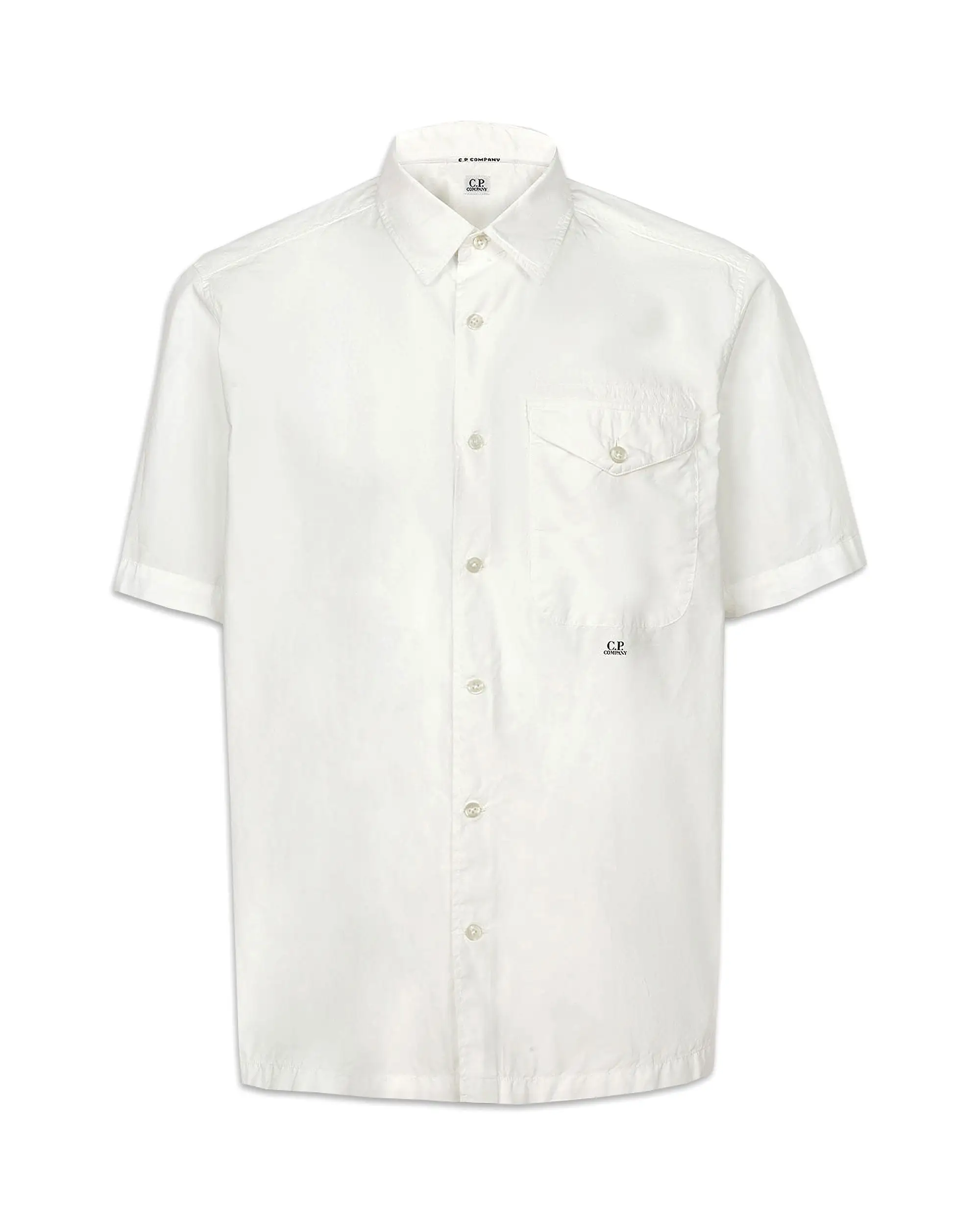 CP Company Popeline Pocket Shirt Bianco