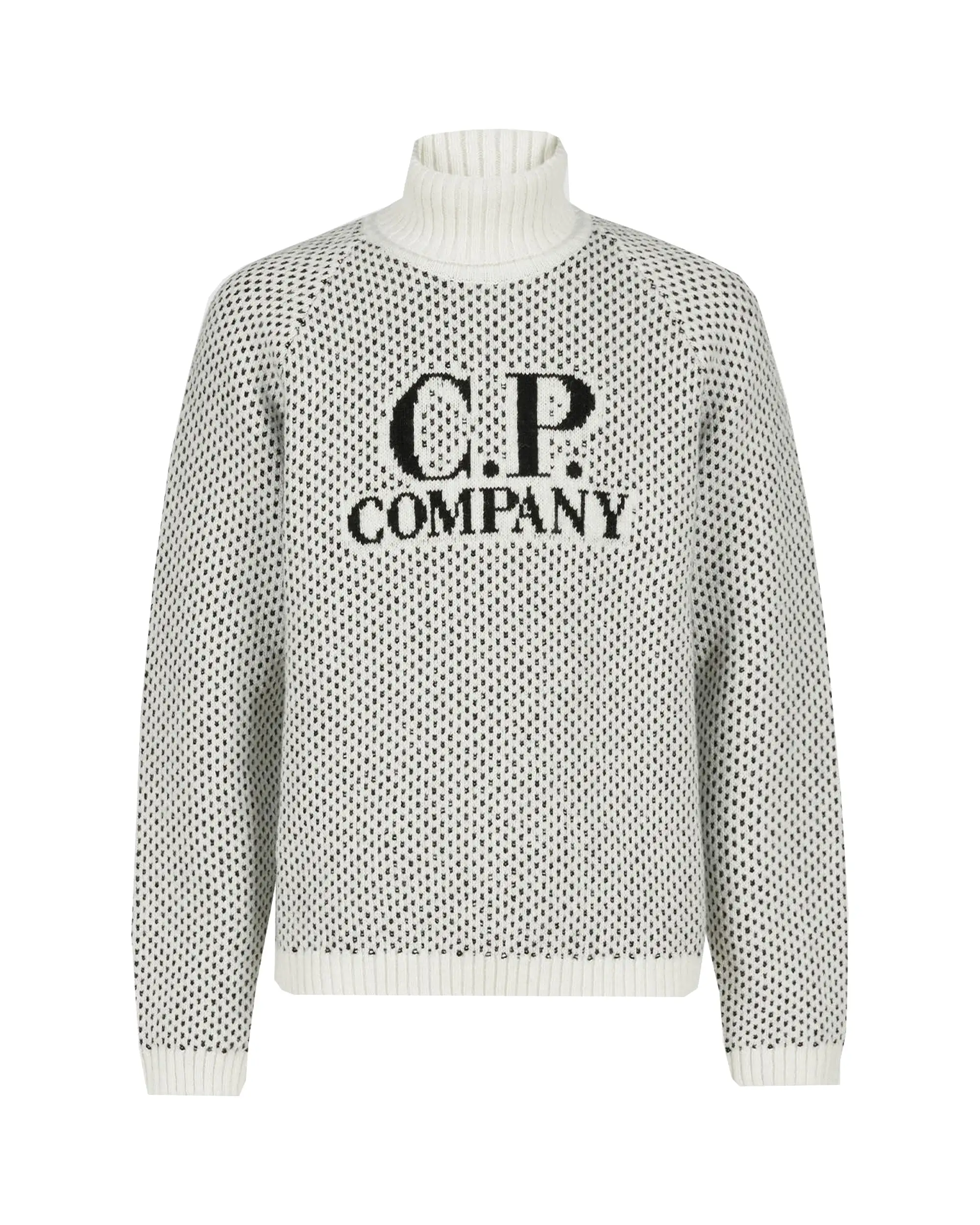 CP Company Wool Jacquard 3 Roll Neck Knit