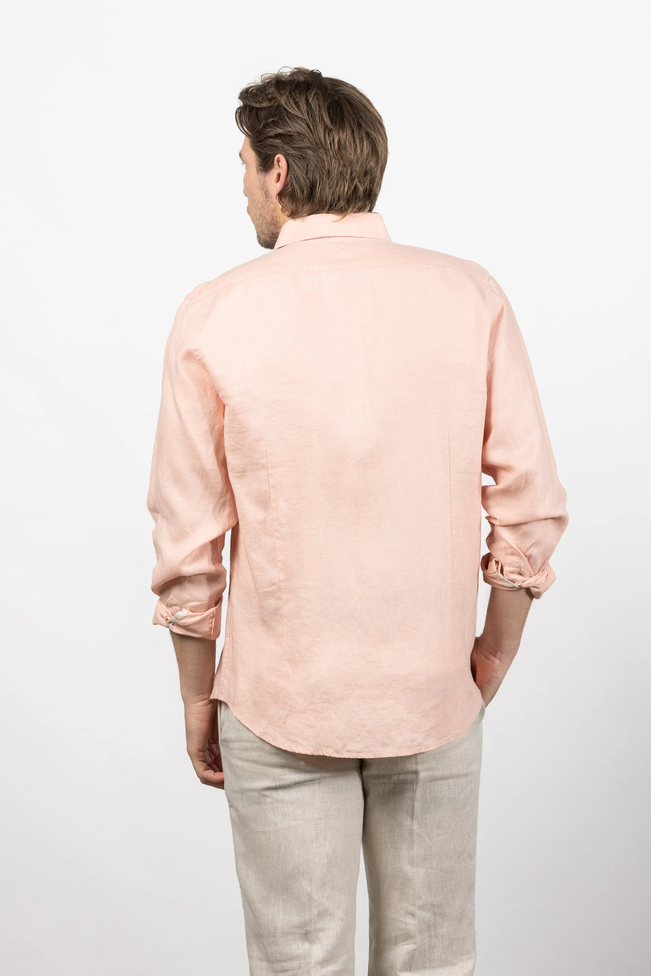 Cutler & Co - Blake Linen Shirt - Soft Pink or Blue