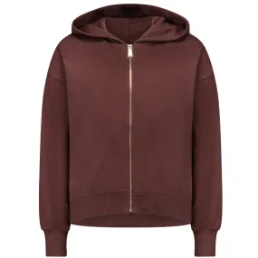 Dawn Women's Zip Up Hoodie || Bitter Chocolate