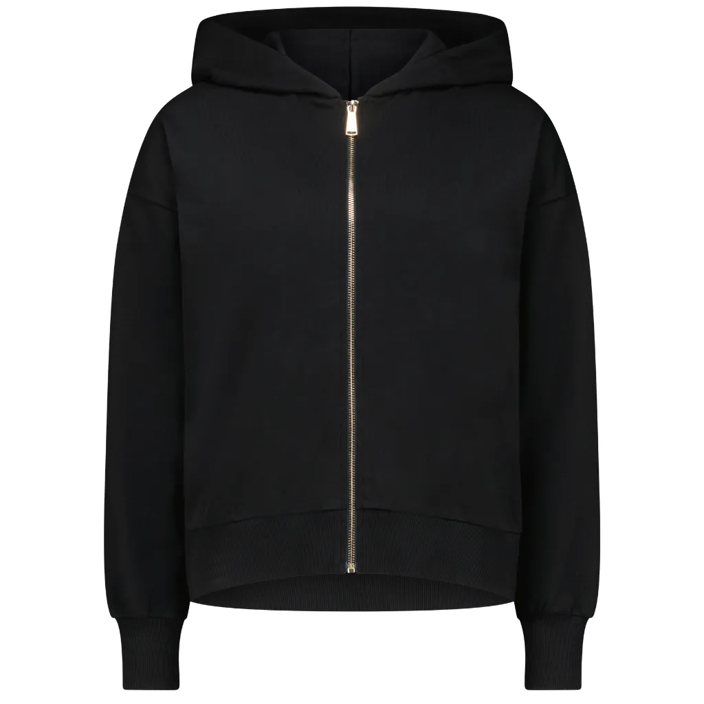 Dawn Women's Zip Up Hoodie || Black