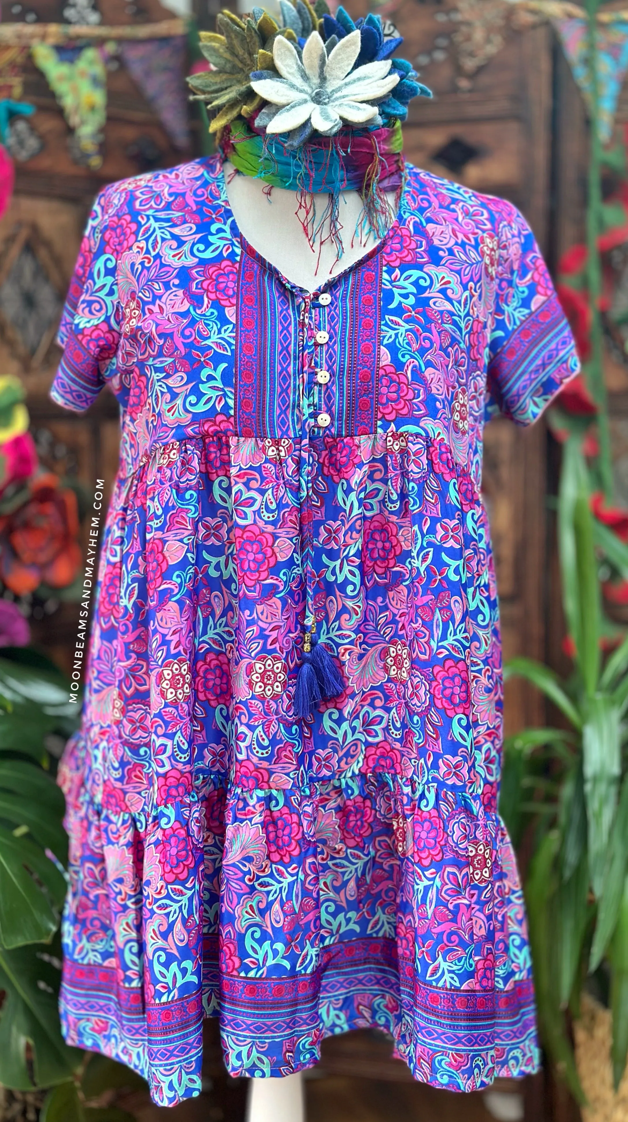 DELICIOUS PURPLE ELENA TUNIC / XL / PLUS SIZE